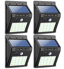 4Pack Solar Sensor LED Flood