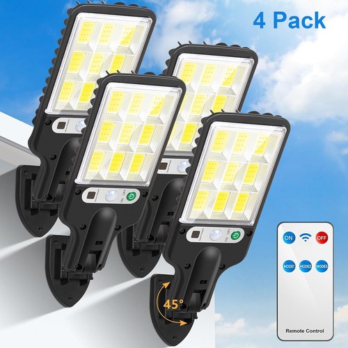 4pack solar street - wall, light